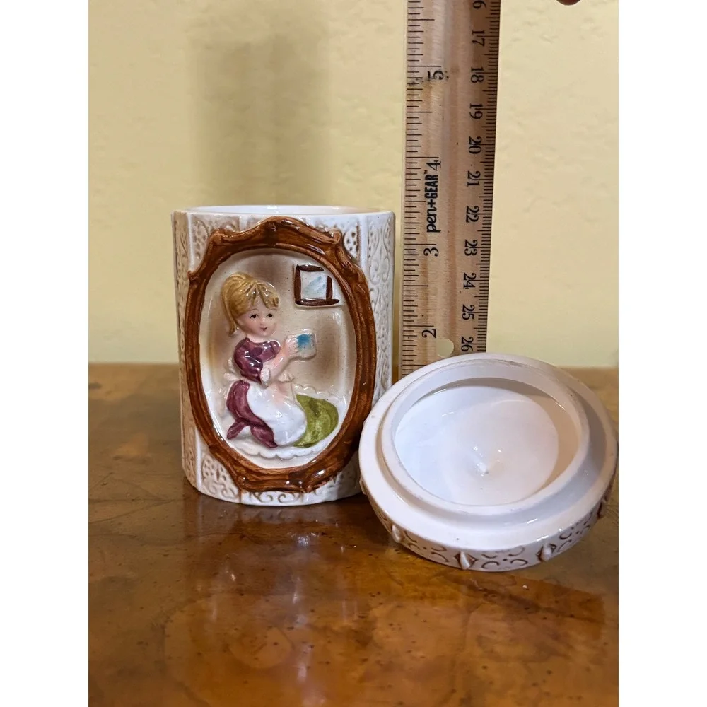 Vintage Sears Roebuck Pioneer Girl Canister 1978 Ceramic Made in Japan